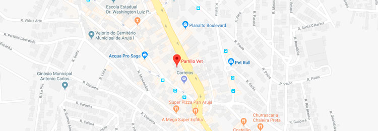 Mapa - Parrillo Vet - Como chegar